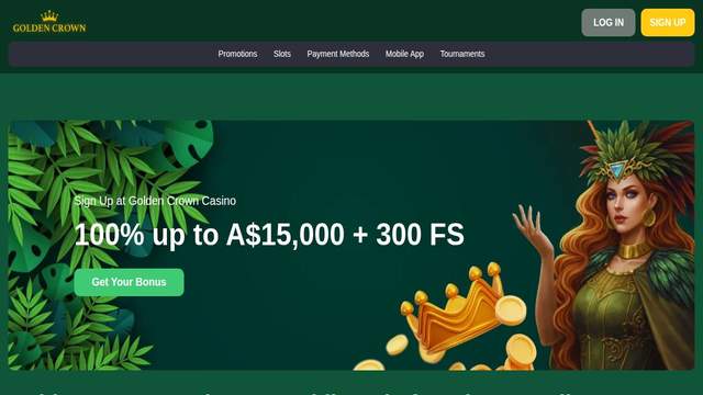 GoldenCrown casino screenshot